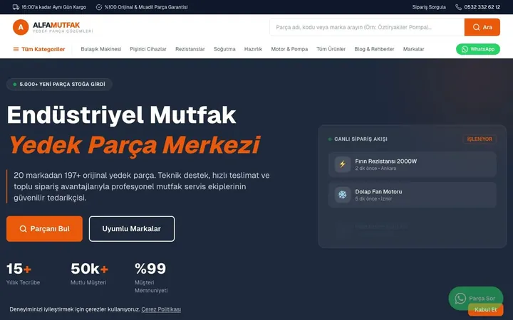 Endüstriyel Mutfak Ekipmanı