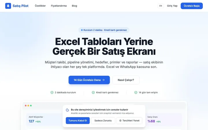 SatışPilot — Satış CRM